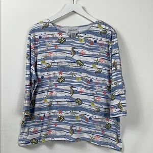 BonWorth nautical 3/4 sleeves size PM
